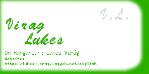 virag lukes business card